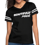 Short Sleeve T-Shirt "Beautifully Made" Graphic Vintage Sport Design In Black White
