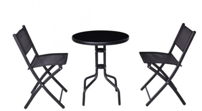Screenshot (595) 3 Pieces Folding Bistro Table Chairs Set for Indoor and Outdoor - Image 1