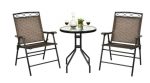 Patio Dining Set with Patio Folding Chairs and Table