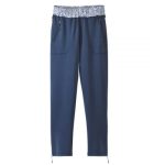 Bottoms Self Dressing Post Surgery Multi- Zip Indigo Blue Paisley Recovery Pants