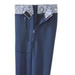Bottoms Self Dressing Post Surgery Multi- Zip Indigo Blue Paisley Recovery Pants - Image 2