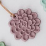 Pacifier Clips Lavender Succulent Teether Clip