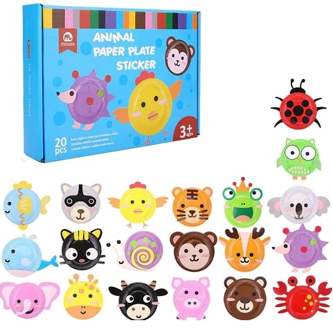 Screenshot 2022-07-05 1.31.50 PM Art Kit DIY Paper Plate Animal Party - Image 1