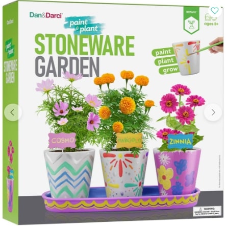 Screenshot 2022-07-19 1.04.13 PM DIY Paint & Plant Stoneware Flower Growing Kit - Image 1