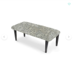 Bench Handwoven Clean Grey 60"