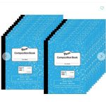 Composition Notebook Blue Marble Ruled 9.75 X 7.5 - Pacon 2nd Grade Composition 24 Sheet Count 24pk
