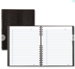 Notebook College Ruled 8.5 X 11- Notepro Blueline Black Cover 1 Subject 100 Sheet Count - Image 3