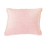 Linen Throw Pillow Soft Pink - Image 4