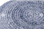 Pouf Hand Crochet Indigo - Image 2