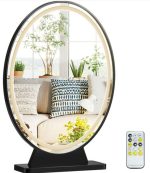 Lighted Vanity Mirror Hollywood Makeup Design In Black - Image 2