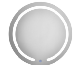 Lighted Mirror Round LED Touch Button Wall Mount  20 Inch - Image 3