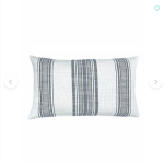 Outdoor Throw Pillow Beach Club White Striped - Image 2