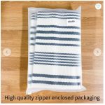 Door Rug Modern Farmhouse Woven Navy & White Stripes 24x36 - Image 3