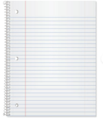 Spiral Notebooks Legal Ruled  3-Hole Punched 8 X 10.5 - Oxford Coil-lock Wirebound Randomly Assorted Covers 70 Sheets 5pk - Image 2