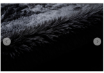 Area Rug Shag Carpet Black Plush Faux Fur Sheepskin - Image 4
