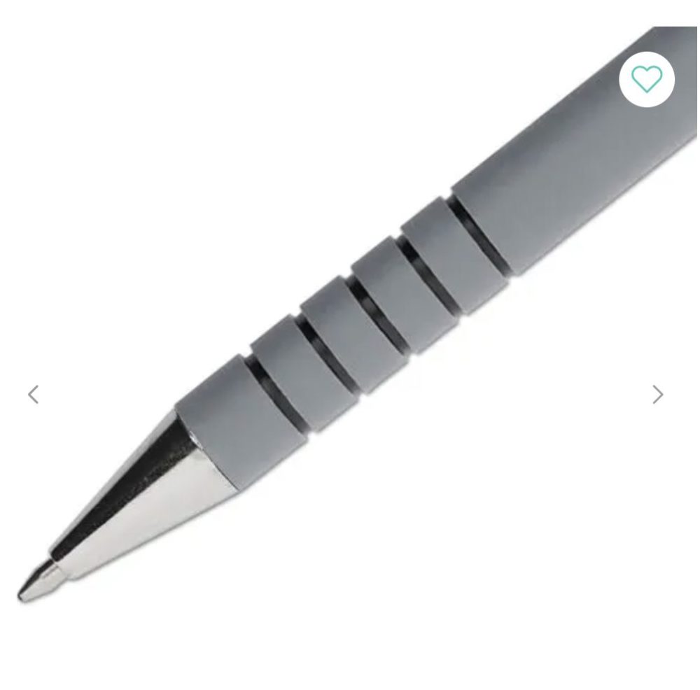 Ballpoint Pens Fine Tip 0.8mm - Paper Mate Flexgrip Ultra Black Ink 12pk - Image 2