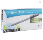 Ballpoint Pens Fine Tip 0.8mm - Paper Mate Flexgrip Ultra Black Ink 12pk