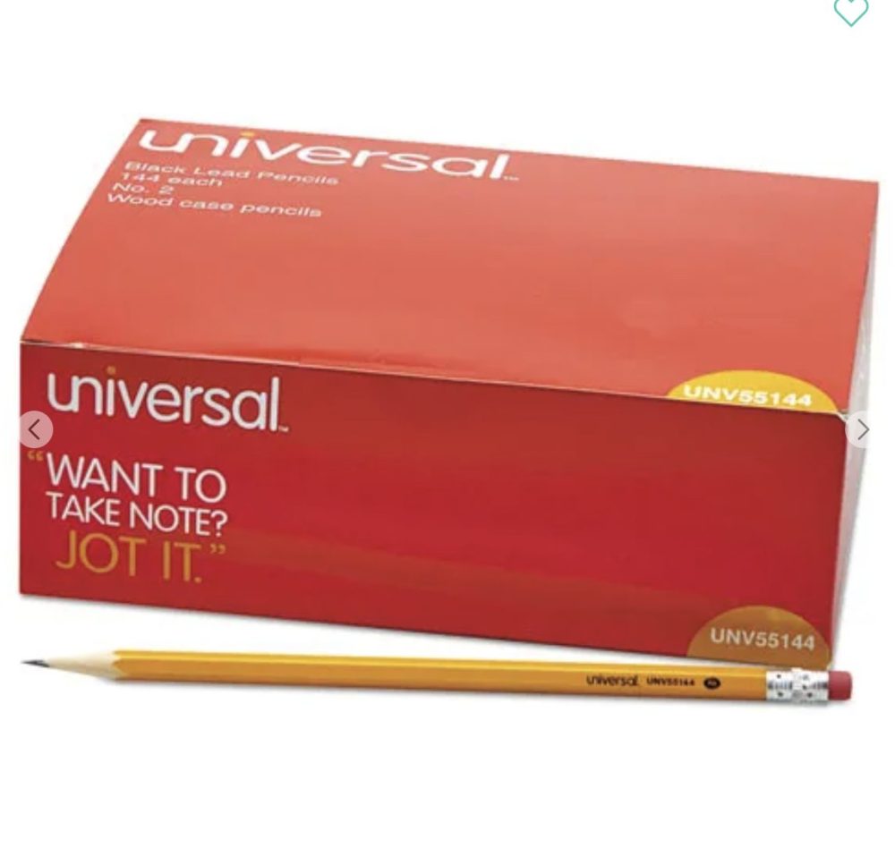 #2 Pencils - Universal Wooden Cased 144pk - Image 1