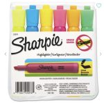 Highlighters Tank Style Assorted Ink Colors Chisel Tip 6pk - Sharpie - Image 2