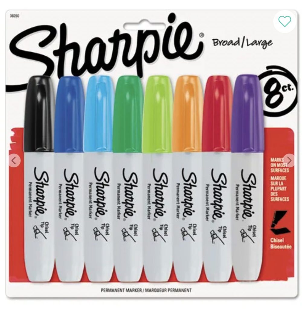 Permanent Markers Chisel Tip Assorted Ink - Sharpie 8pk - Image 1