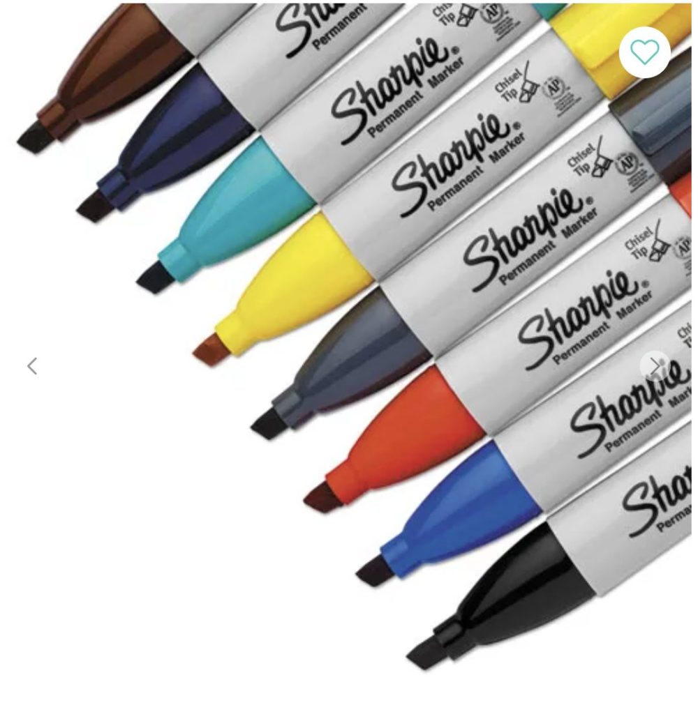 Permanent Markers Chisel Tip Assorted Ink - Sharpie 8pk - Image 3