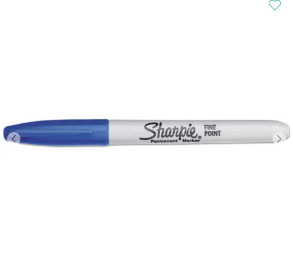 Permanent Markers Fine Bullet Tip Blue Ink – Sharpie 12pk - Image 5