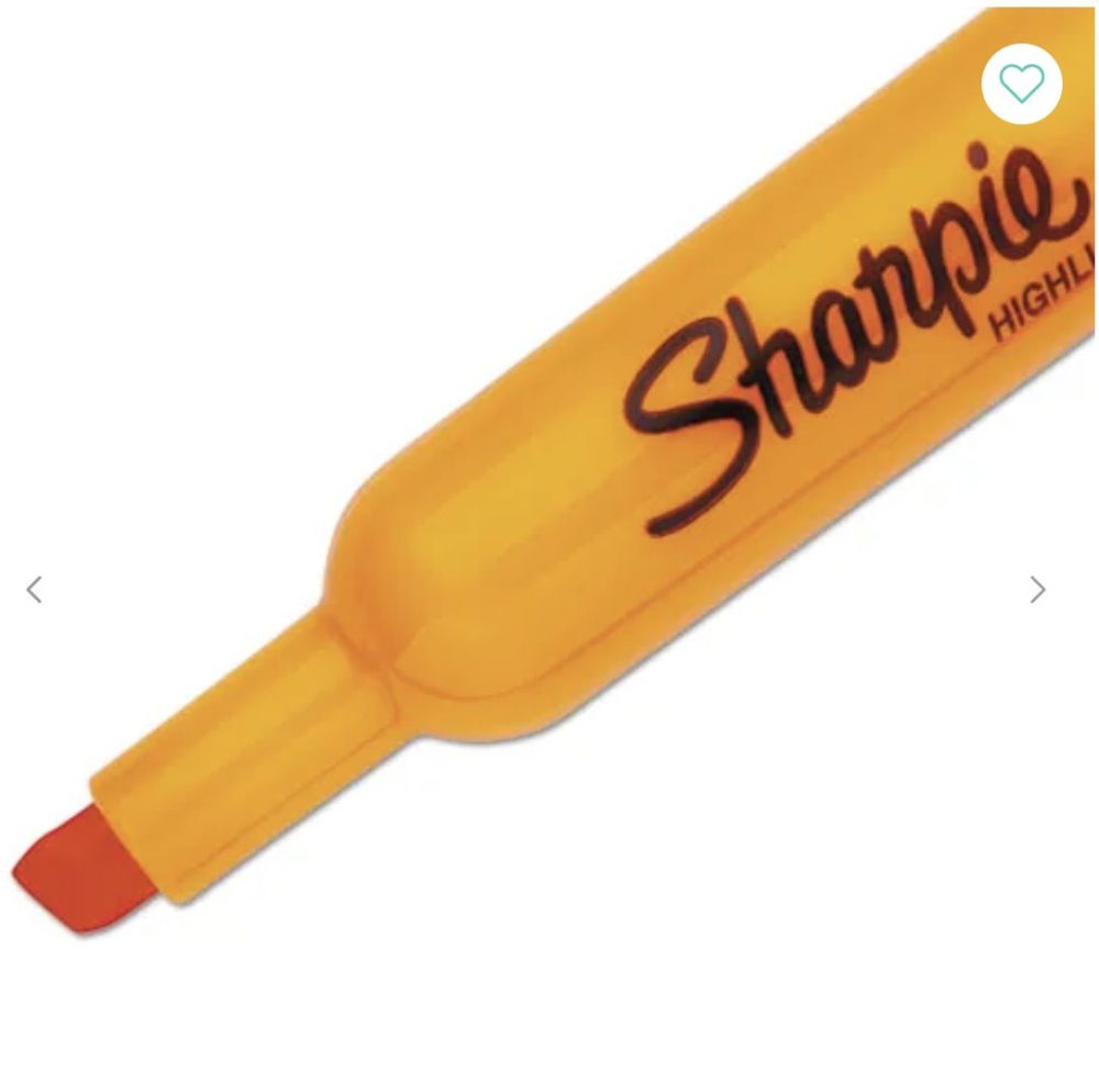 Highlighters Tank Style - Sharpie Chisel Tip Orange Ink 12pk - Image 2
