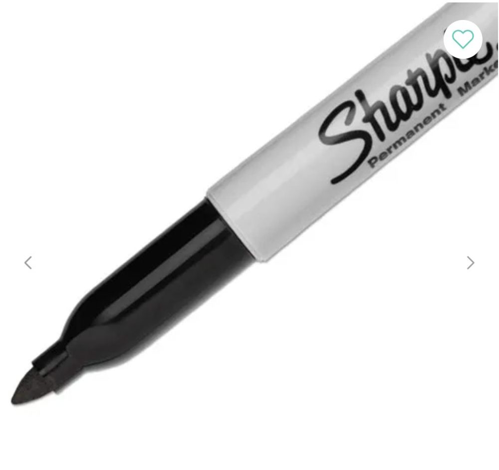 Permanent Markers Fine Bullet Tip Black Ink  - Sharpie 12pk - Image 5