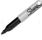 Permanent Markers Fine Bullet Tip Black Ink  - Sharpie 12pk - Image 5