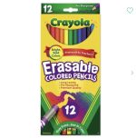 Colored Pencils Erasable - Crayola Assorted Colors 12pk