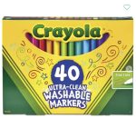Markers Ultra-clean Washable Assorted Colors - Crayola Fine Bullet Line Tip 40pk
