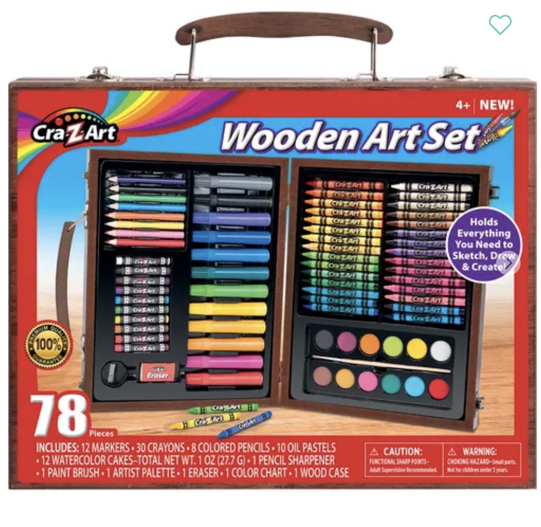 Screen Shot 2022-08-10 at 6.17.17 PM Art Set Wooden - Cra-Z-Art 78 Pieces - Image 1