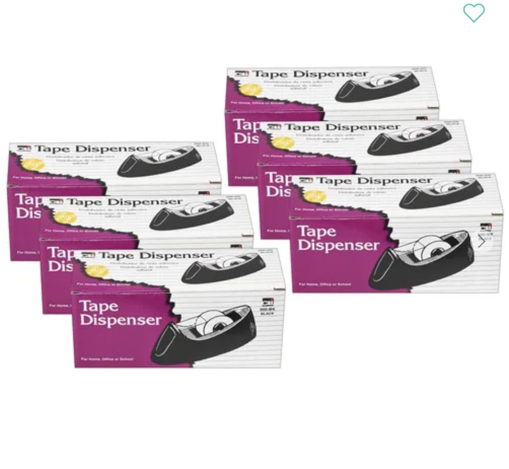 Screen Shot 2022-08-10 at 7.11.11 PM Desk Tape Dispenser Black 6pk - Image 1