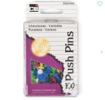 Push Pins Assorted Colors 100 Count 10pk - Image 3