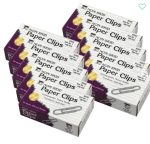 Paper Clips Silver Non-Skid - 100 Count 10pk