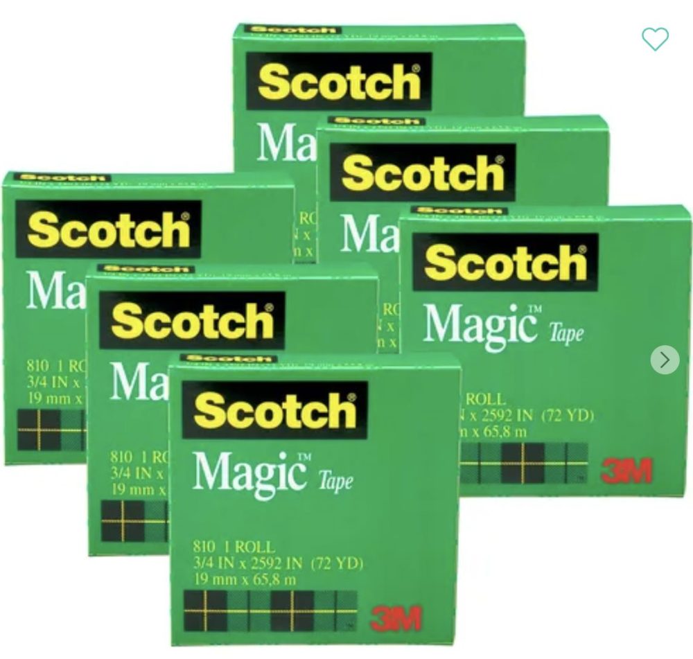 Magic Tape Refill Rolls - Scotch 6 Rolls - Image 1