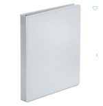 Binder 3 Ring 1" Capacity 8.5 X 11 Economy Round Ring View Binder - Universal White 6pk