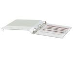 Binder 3 Ring 1" Capacity 8.5 X 11 Economy Round Ring View Binder - Universal White 6pk - Image 2