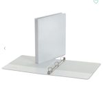 Binder 3 Ring 1" Capacity 8.5 X 11 Economy Round Ring View Binder - Universal White 6pk - Image 4