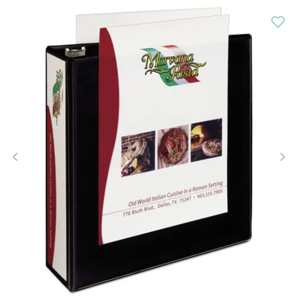 Binder 3 Ring 3" Capacity 8.5 X 11 Heavy-duty Non Stick View With Durahinge And Slant Rings - Avery Black - Image 4