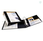 Binder 3 Ring 3" Capacity 8.5 X 11 Heavy-duty Non Stick View With Durahinge And Slant Rings - Avery Black - Image 7