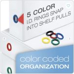 Binder 3 Ring 4" Capacity 8.5 X 11 Freestand Easy Open Locking Slant D Ring - Cardinal White - Image 7