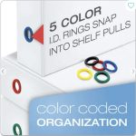 Binder 3 Ring 4" Capacity 8.5 X 11 Freestand Easy Open Locking Slant D Ring - Cardinal White - Image 4