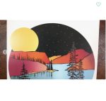 Art Print "Full Moon Over the Mountains" - Image 2