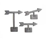 Arrows Sign Stand-Up 5" Tall  - Set of 3