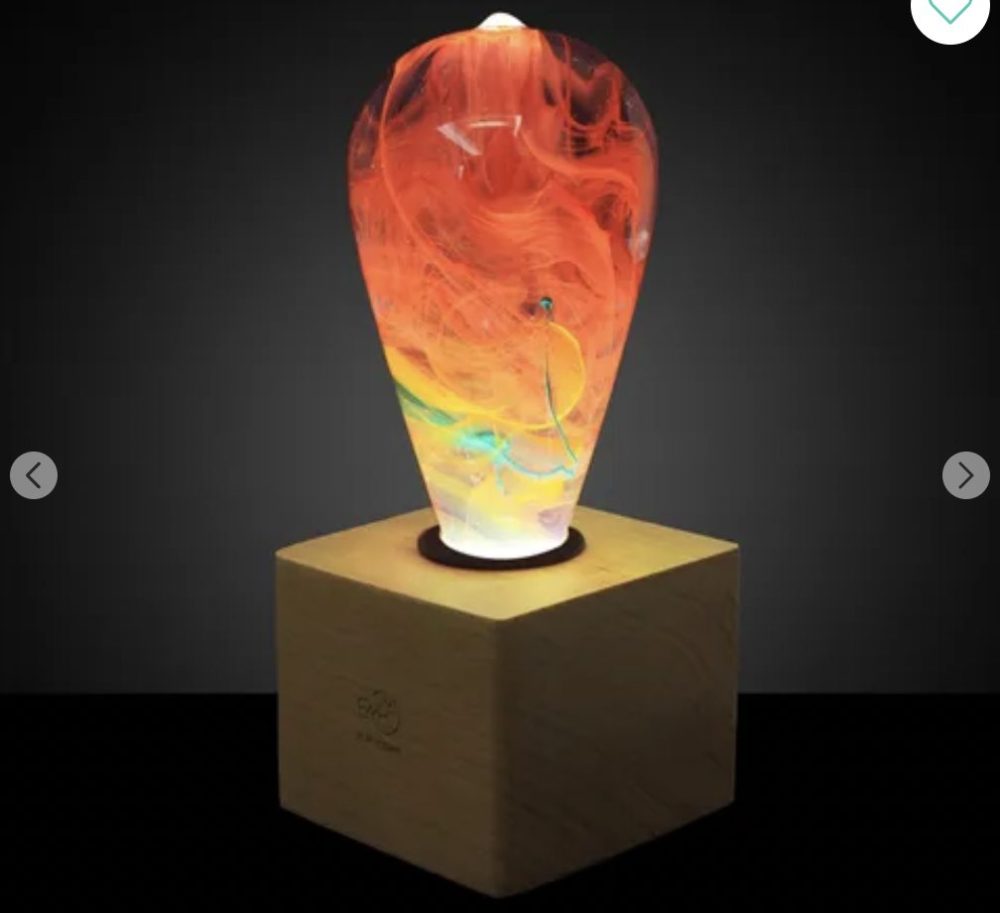 Table Lamp LED Nebula EP LIGHT Resin Bulb With Vintage Base - Image 6