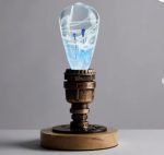Table Lamp Blue Drop EP LIGHT Bulb With Vintage Base