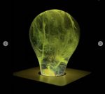 Table Lamp Modern Decor Galaxy Bulb With Wood Base - Image 2