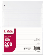 Filler Paper Legal Rule 8 X 10.5 - Mead 200 Sheet Count 2pk
