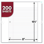 Filler Paper Legal Rule 8 X 10.5 - Mead 200 Sheet Count 2pk - Image 4